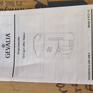 Gevalia 12 cup coffee maker